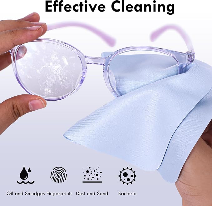 Nadadora Individually Wrapped Premium Microfiber Glasses Cleaning Cloths - Image 3