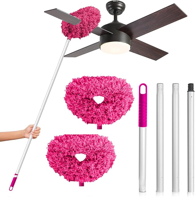 DRQ Ceiling Fan Cleaner Duster, 2 Pack Reusable Microfiber Duster by DRQ