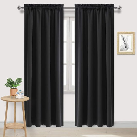 DWCN Blackout Curtains Room Darkening Thermal Insulated Bedroom Curtains Window by DWCN