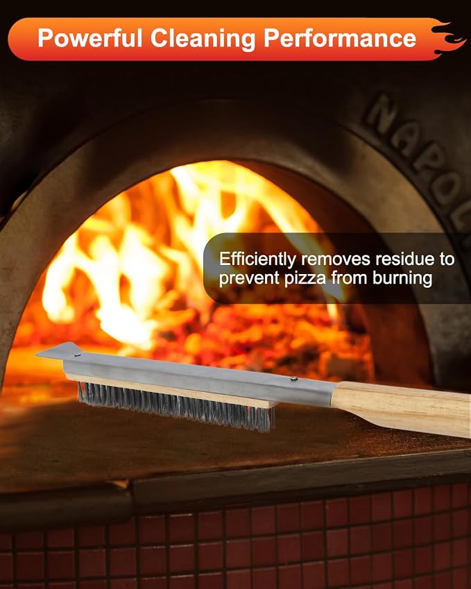 6PCS Pizza Turning Peel, 9 &12 Inch Perforated Pizza Peel, Pizza Brush - Image 6