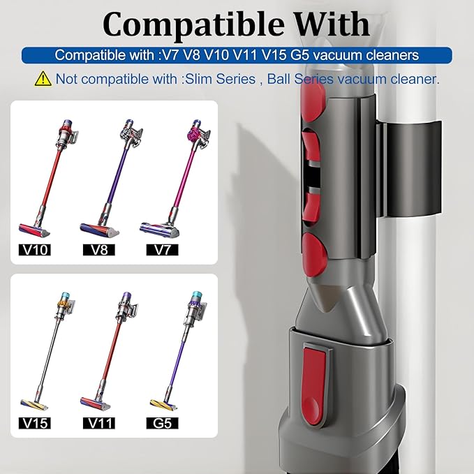 Vacuum Attachment Holder for V7 V8 V10 V11 V15 G5 – Holds 2 Attachments on - Image 2