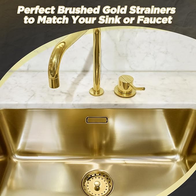 Mudder 3 Pcs Kitchen Sink Drain Strainer and Stopper Stainless Steel Garbage - Image 7