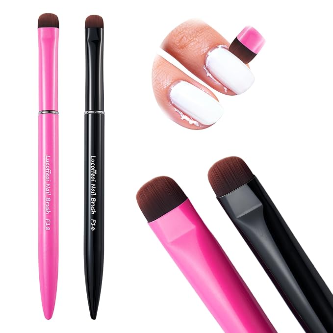 Clean Up Brush, Acrylic Nails by Lucoffeoi