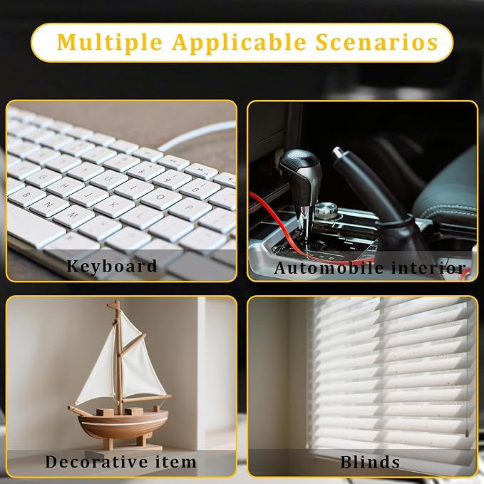 4Pcs Car Interior Brush Include 2 Soft Bristle Brush - Image 5