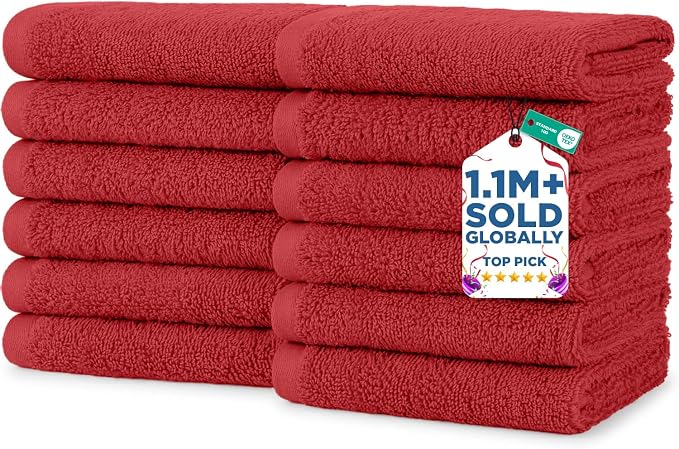 DAN RIVER 12 Pack Wash Cloths for Showering by DanRiver