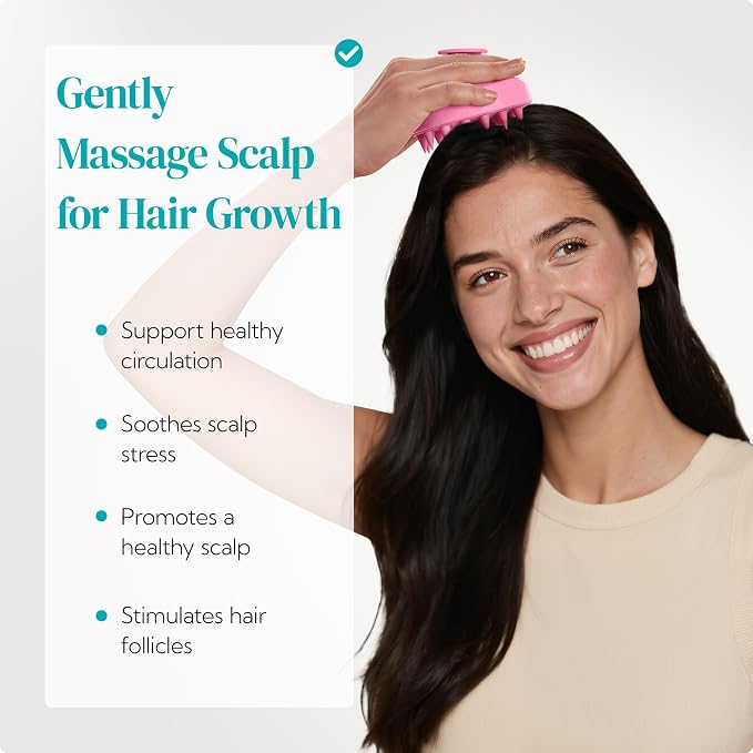 HEETA Hair Scalp Massager Shampoo Brush 2 Pack, Soft Silicone Bristles to - Image 2