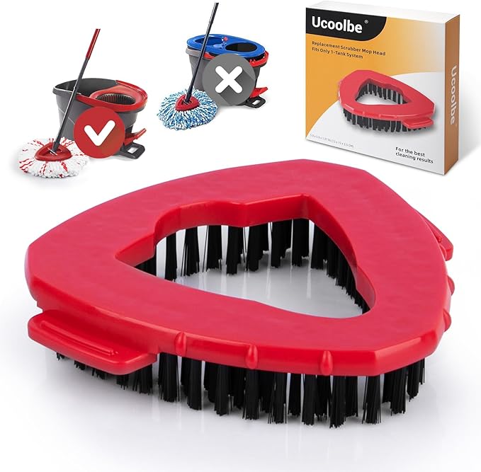 Spin Mop Scrub Brush for O-Cedar EasyWring 1 Tank System, Scrubber Brush by Ucoolbe