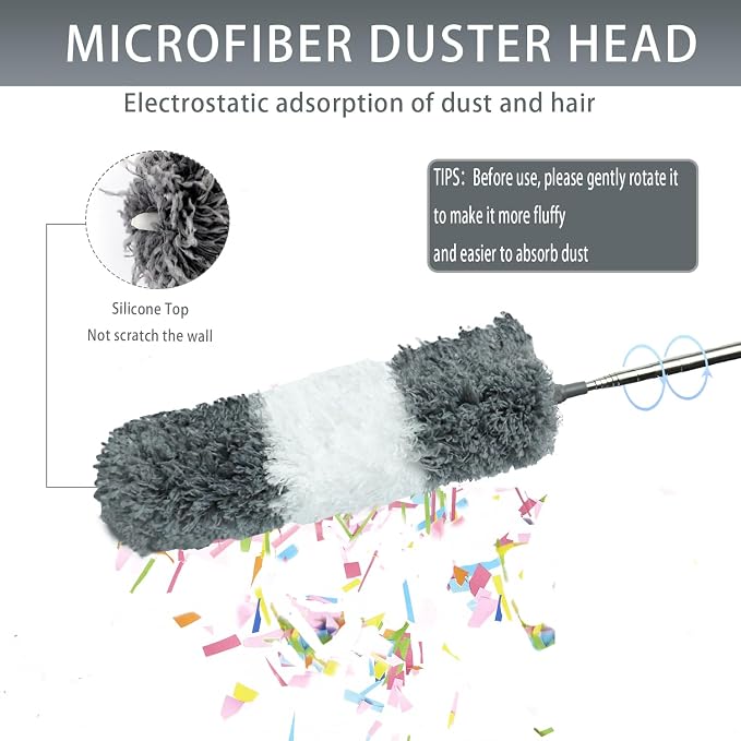 4 Pcs Microfiber Cobweb Duster - Image 5