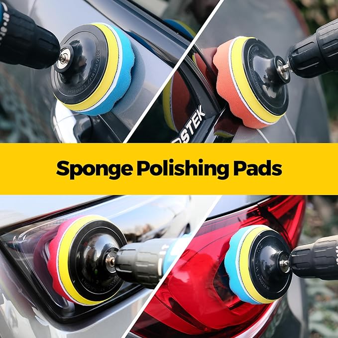 Holikme 30Pack Drill Brush Attachments Set, Scrub Pads & Sponge, Power Scrubber - Image 6