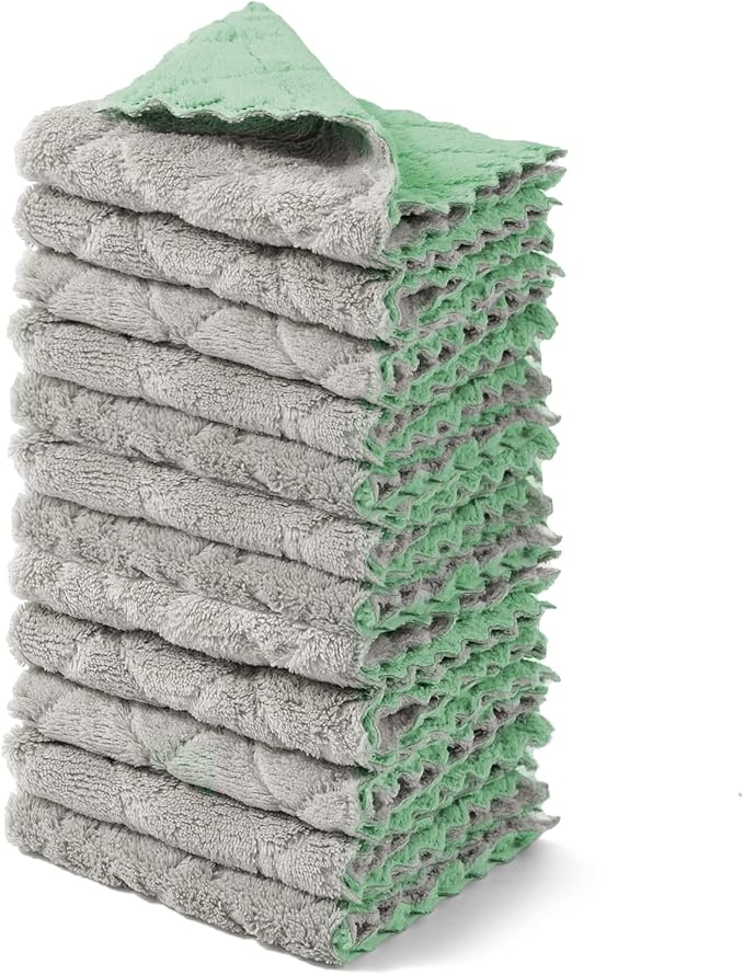 kimteny 12 Pack Dish Towels, 10x10 in Premium Dish Cloths, Super Absorbent by kimteny