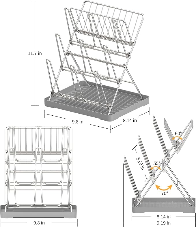 Vertical Baby Bottle Drying Rack, 9 Hooks Vertical Rack Dryer - Image 2