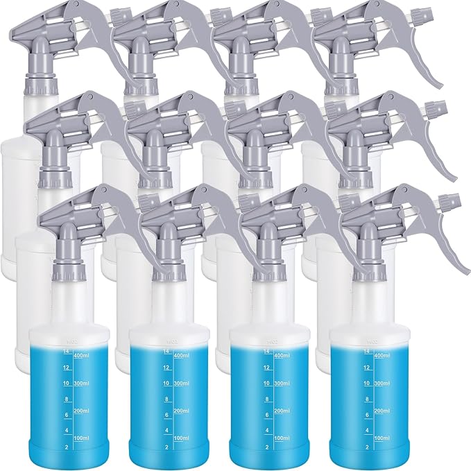 Eccliy 12 Pcs 16 Oz Plastic Spray Bottle, Adjustable Empty Reusable Sprayer by Eccliy