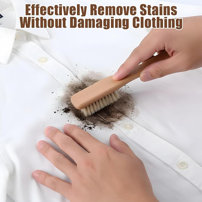 3 Pcs Laundry Stain Brush, Wood Laundry Stain Brush - Image 7