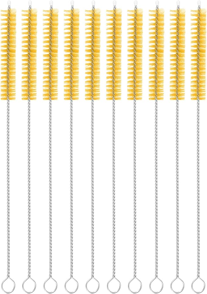 uxcell 10Pcs Drinking Straw Cleaning Brushes, Sippy Cup, Bottle and Tube by uxcell