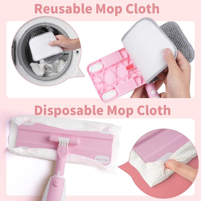 Kids Spray Mop, Toddler Mop Cleaning Set, Real Working Mini Mop & Kids Broom - Image 2