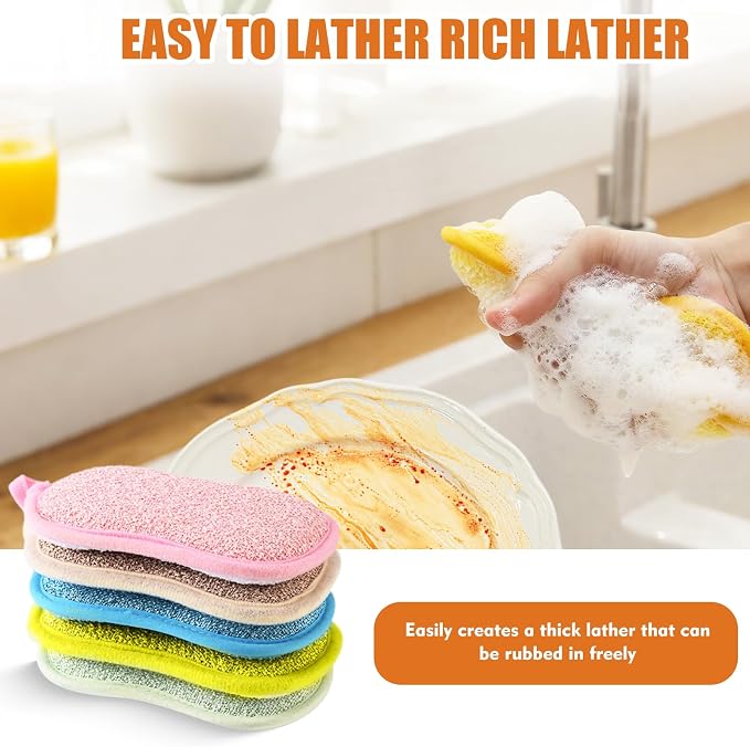 5 PCS Sponges, Non-Scratch Dish Sponge - Image 7