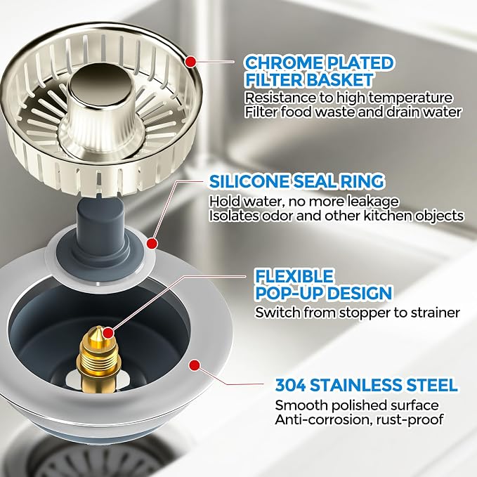 zaa Kitchen Sink Drain Strainer - Image 6