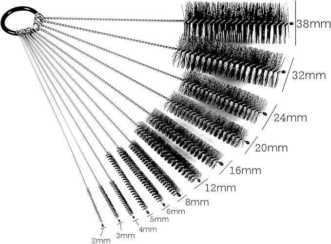 Black Nylon Cleaning Brush Set, Suitable - Image 2
