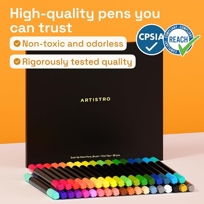 ARTISTRO 36 Acrylic Paint Markers - Image 8