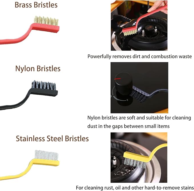 7 Pcs Multi-Purpose Crevice Cleaning Brush Tool - Image 5