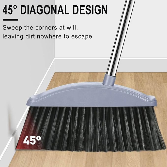 Broom with Dustpan Combo Set, Dust Pans with Long Handle, Small Brooms - Image 5