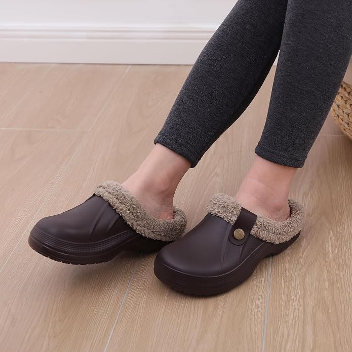 Beslip Classic Fur Lined Clogs Waterproof Winter Fuzzy Slippers - Image 6