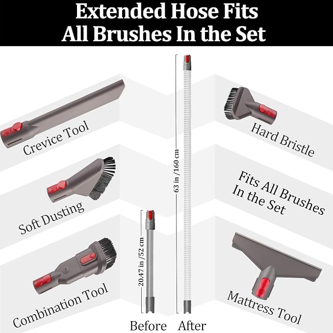 for Dyson Vacuum Attachments Parts Kit V8 V11 V15 V12 V10 V7 Gen5 Cordless - Image 3