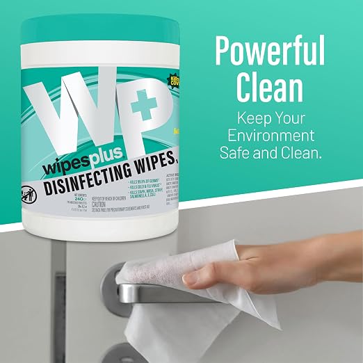WIPESPLUS Disinfecting Surface Wipes Canister Bleach Free - Image 6