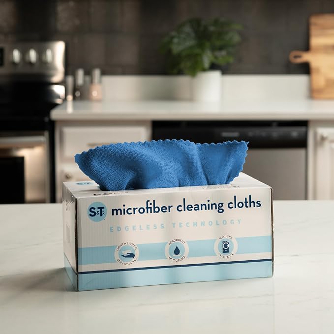 S&T INC. 50 Pack Microfiber Cleaning Cloth - Image 9