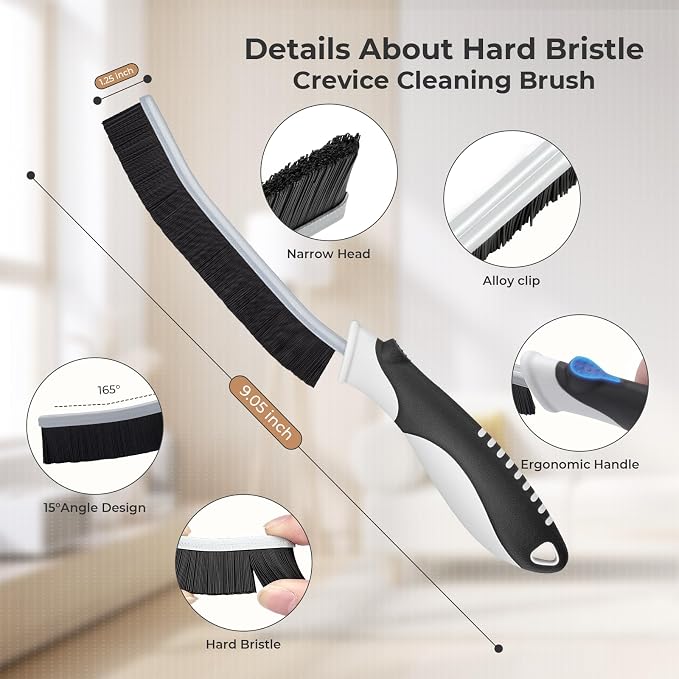 Cleaning Brush-Hard Crevice Cleaning Brushes, Grout Brush, Cleaning Tool - Image 3