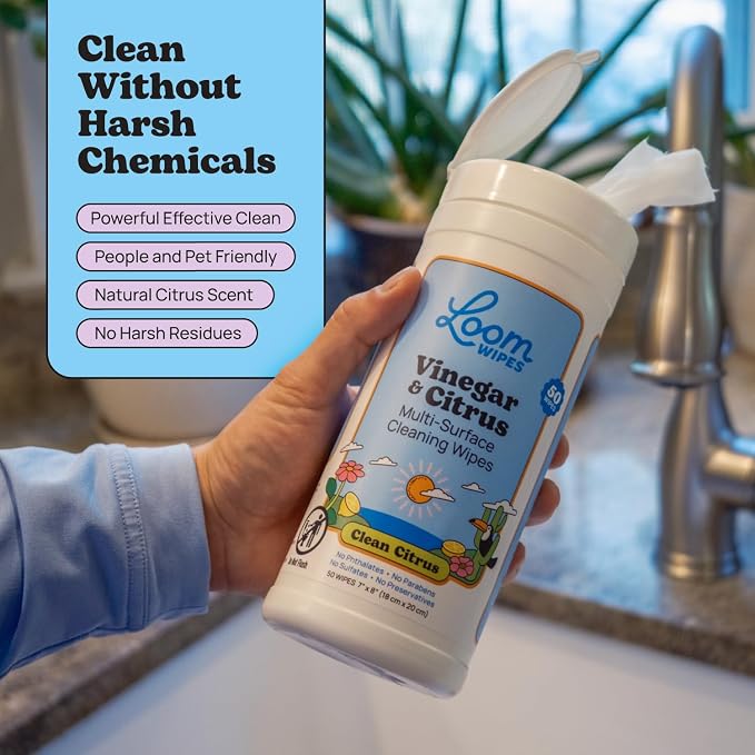 Loom Wipes All Purpose Natural Cleaning Wipes - Image 2