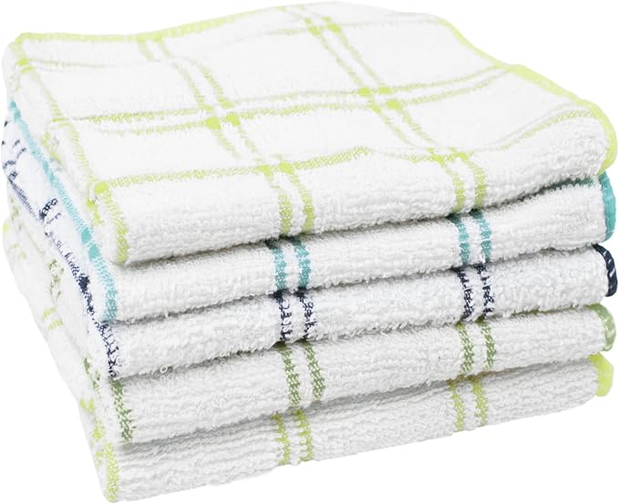 Ritz 100% Cotton 12-inch x 12-inch Kitchen Dish Towel, Gentle Cleaning Wash by Ritz+Foodservice