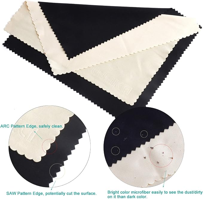 waka 10 Pack Upgraded Microfiber Cleaning Cloth, 6x7 Lint Free Cloth - Image 3