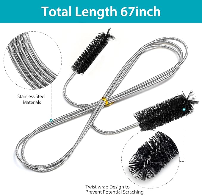 Extra-Thick Drain Brush with Stronger Spring - Image 2