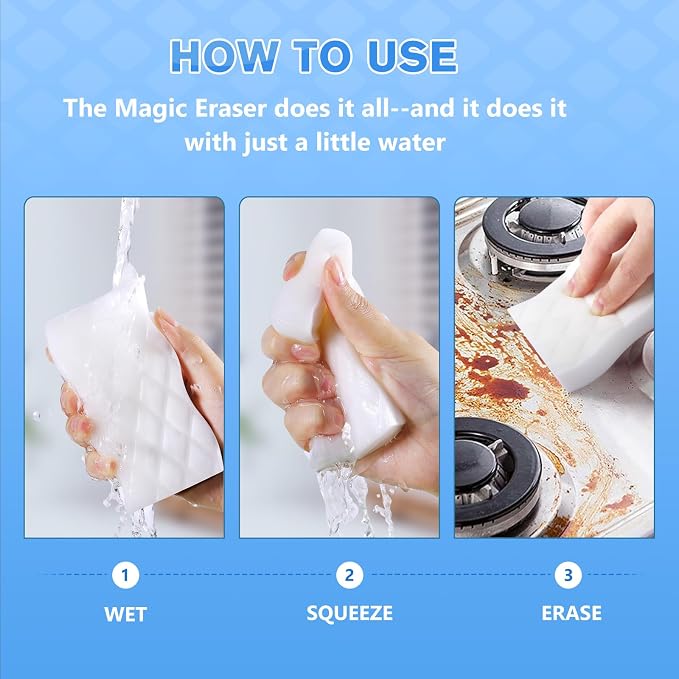 squish Magic Sponge Eraser, and Shoe Cleaner, Magic Erasers - Image 6