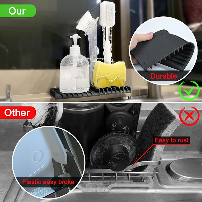Gosmol Silicone Sponge Holder Rack Dish Soap Holder - Image 6