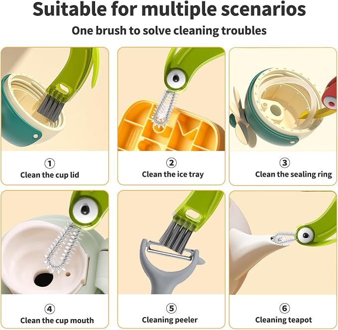 3 in 1 Cup Lid Gap Cleaning Brush Set - Image 5