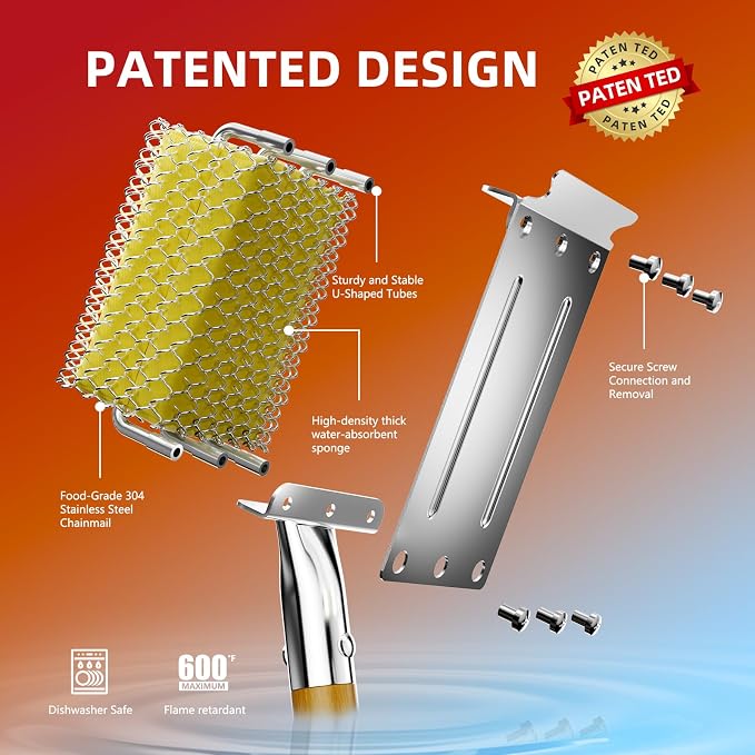 HOUSE AGAIN Grill Brush Bristle Free - Image 3