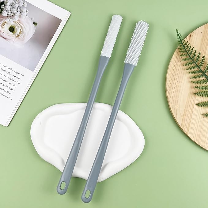 2-Pack Toe Cleaning Brush with Long Handle – Foot Scrubber & Exfoliating - Image 7