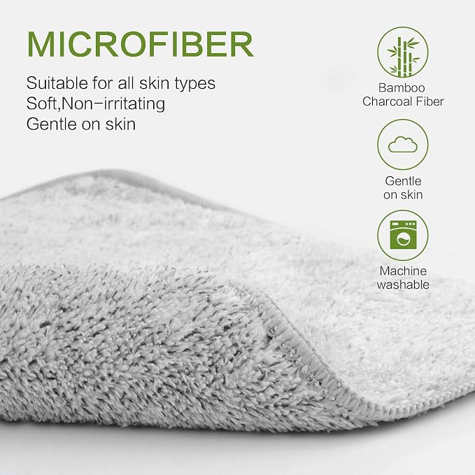 SINLAND Microfiber Face Cloths Highly Absorbent Washcloths Soft Feel Fingertip - Image 7