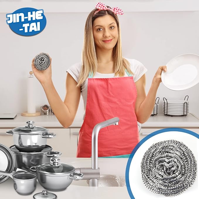 18 Pack Stainless Steel Scrubber, Steel Wool Srubber - Image 7