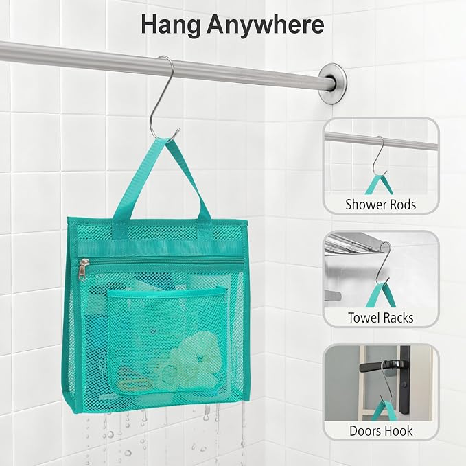 F-color Mesh Shower Caddy Portable Hanging - Image 7