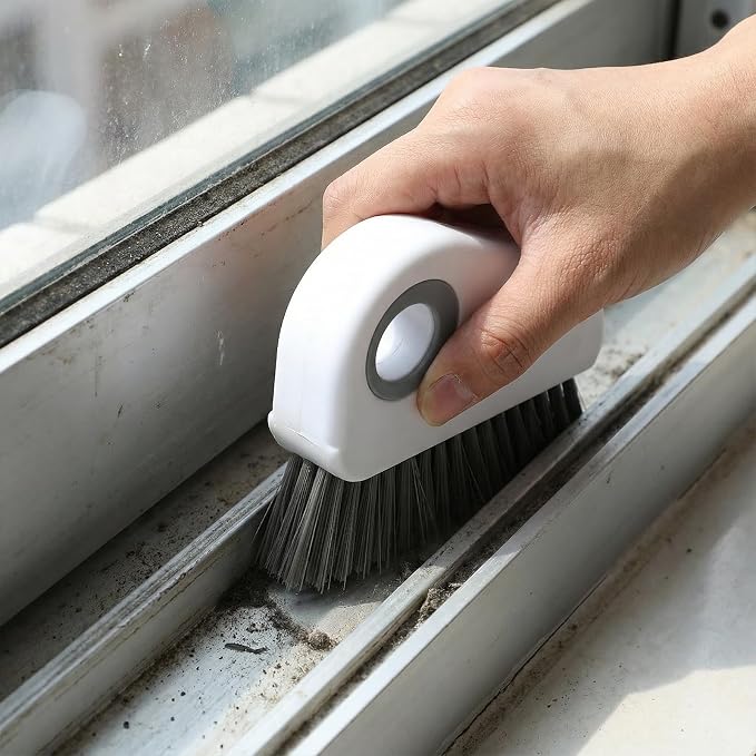 2 PCS Groove Cleaning Brush 2 in 1 Window Track Cleaning Tool Crevice Cleanings - Image 8