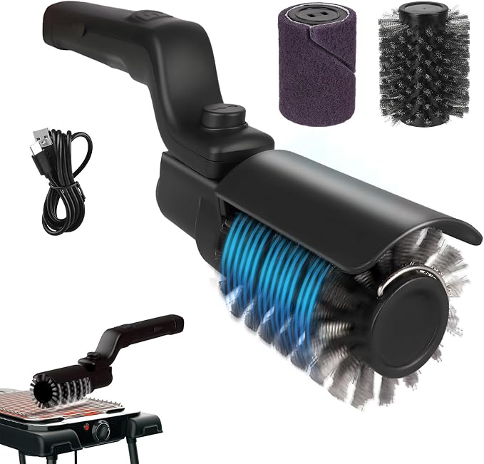 Upgraded Electric Grill Brush, Cordless Rechargeable Grill Cleaning Brush by Unknown