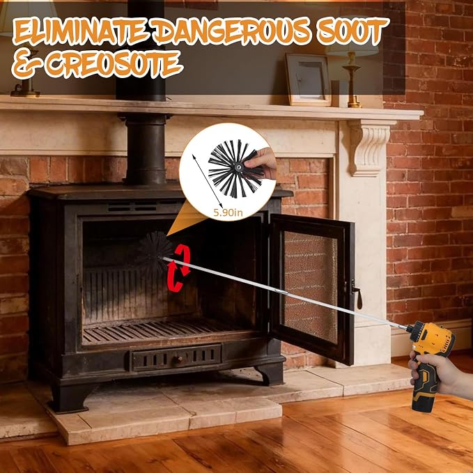 20 Feet Chimney Sweep Brush Kit - Image 6