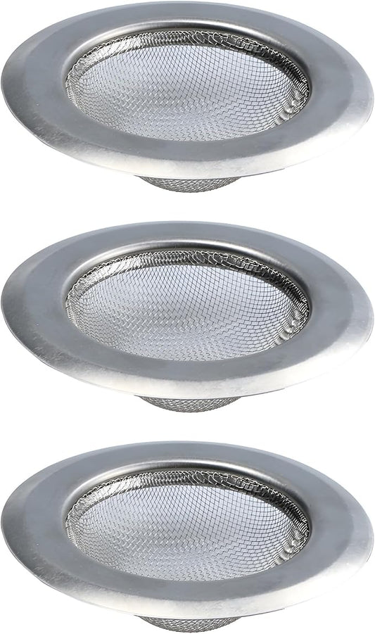 3PCS 4.5" Kitchen Sink Strainer, Stainless Steel Drain Strainers by Unknown