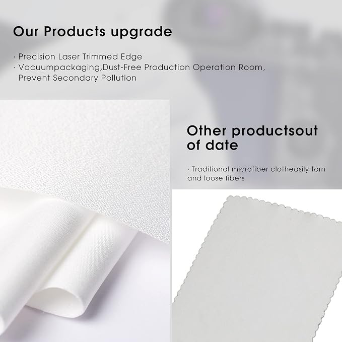 VSGO 20pcs Microfiber Camera Cleaning Cloths, Durable Double-Sided Lens Cloths - Image 8