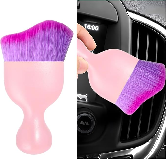 Car Interior Dust Brush, Soft Scratch Free Auto Detailing Brushes, Universal by Dickno