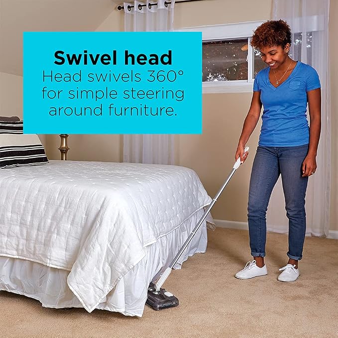 BLACK+DECKER Carpet Sweeper 50 Minute Lithium Floor Sweeper, Easy One Hand - Image 4