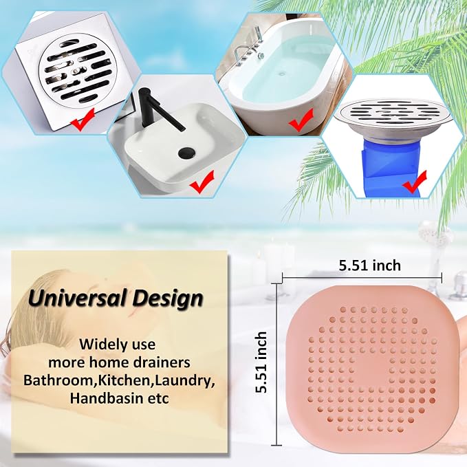 Hair Drain Catcher, Square Drain Cover - Image 6